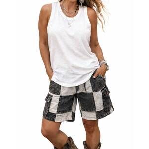 NEW SHANNALEE cotton slub muscle tank in ghost